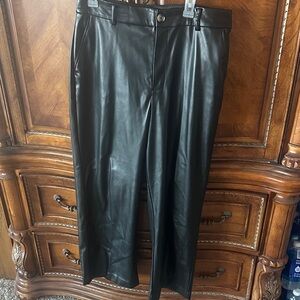 Men's Black Leather Pants